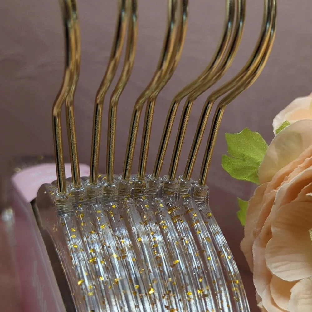 🆕 10pc Gold Glitter Clothing Hangers 💗 Juicy Couture
